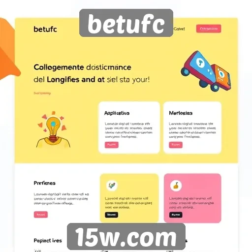 Interface do site betufc é amigável e intuitiva