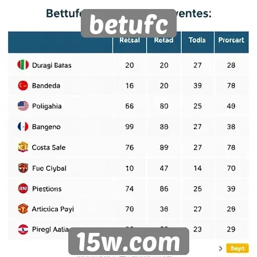 Comparação das odds oferecidas pelo Betufc e concorrentes